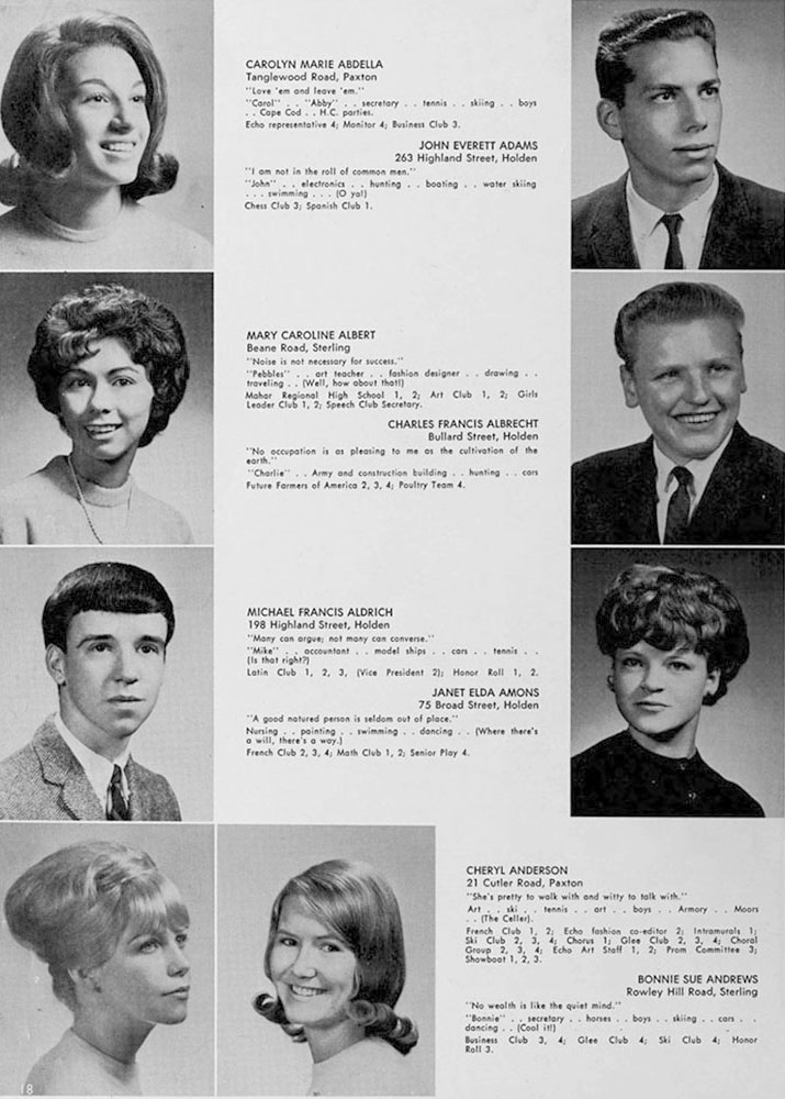 WRHS1965 yearbook page 18