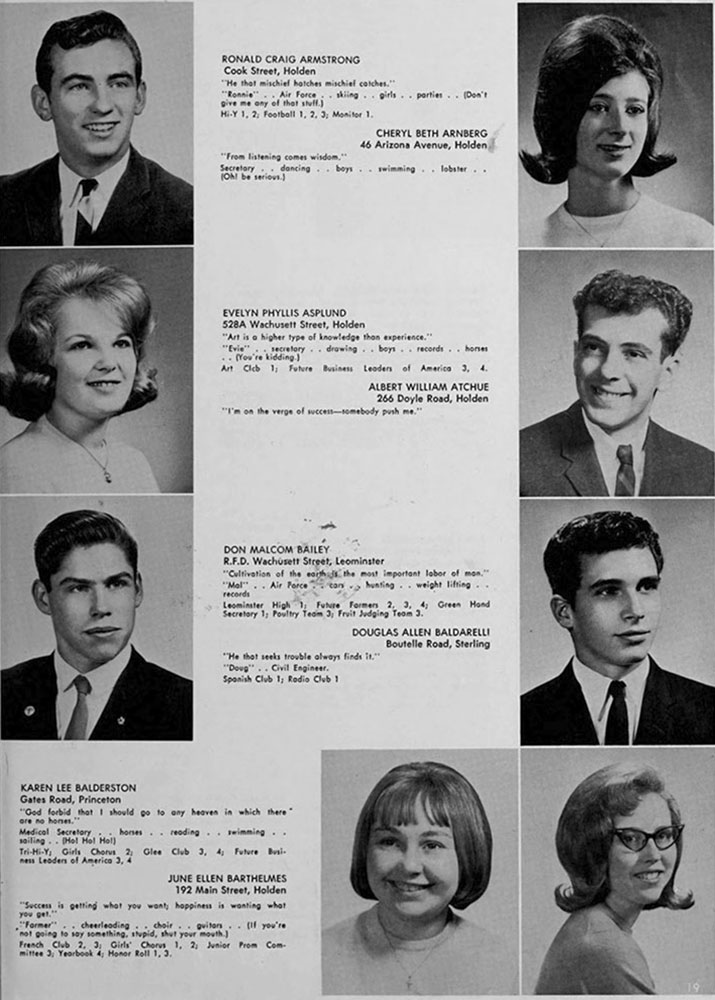 WRHS1965 yearbook page 19
