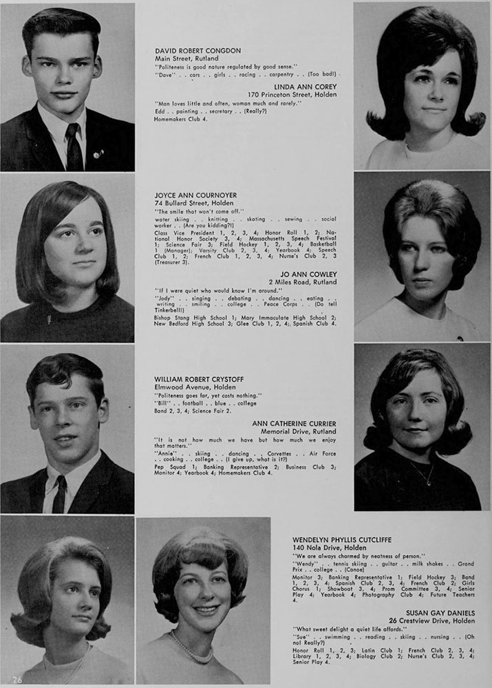 WRHS1965 yearbook page 26