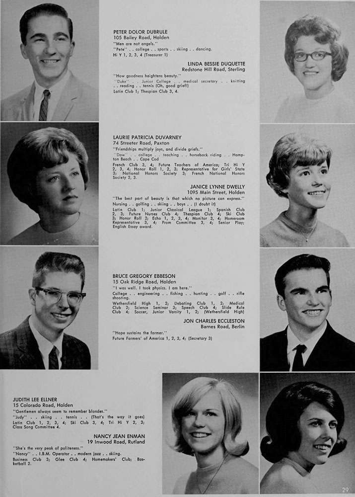 WRHS1965 yearbook page 29