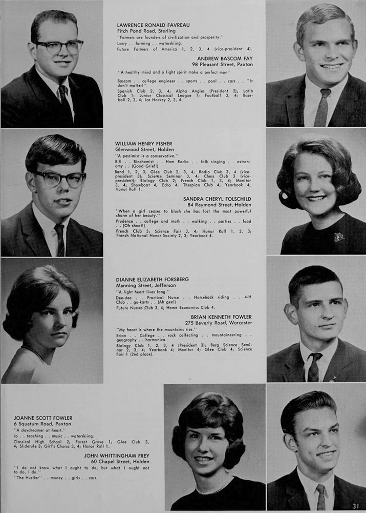 WRHS1965 yearbook page 31