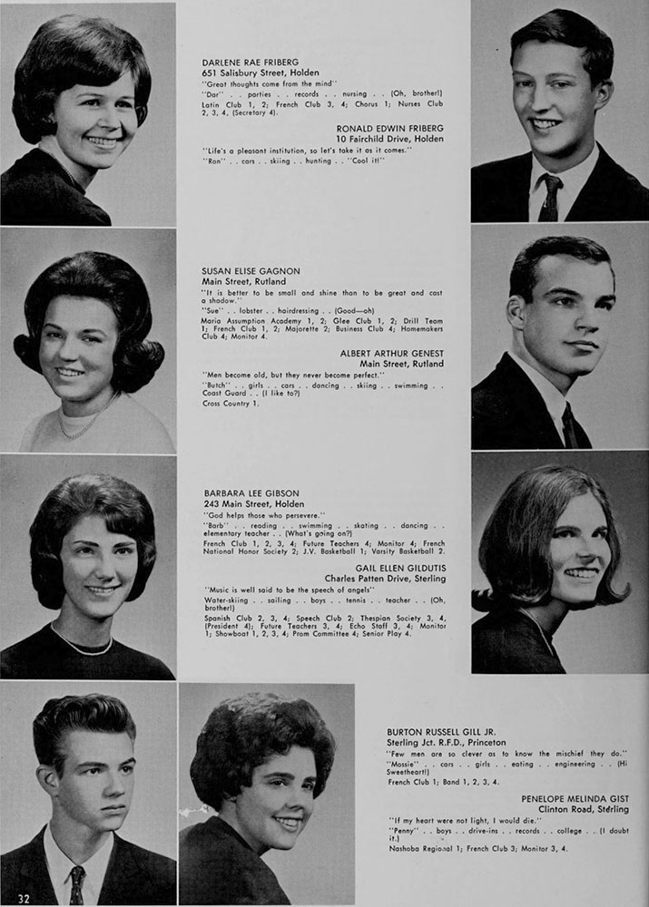 WRHS1965 yearbook page 32