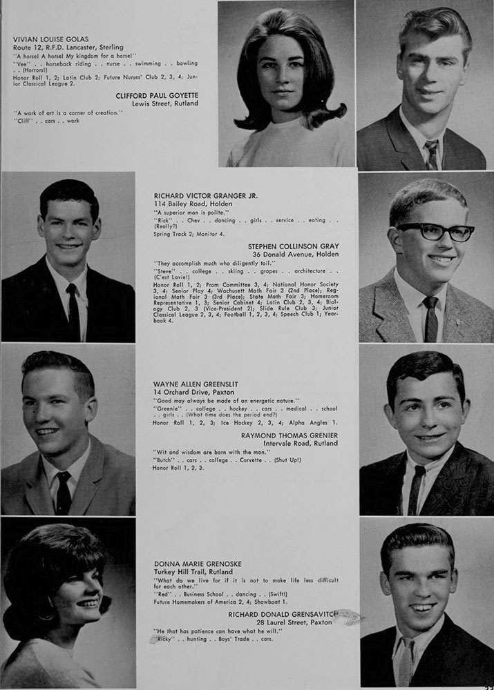 WRHS1965 yearbook page 33