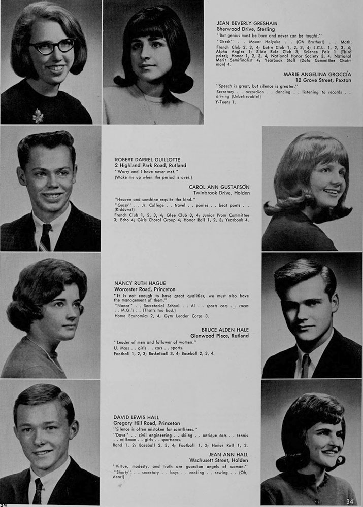 WRHS1965 yearbook page 34