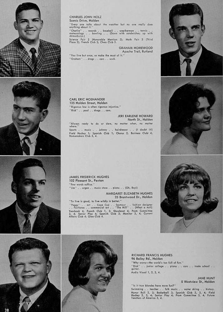 WRHS1965 yearbook page 38