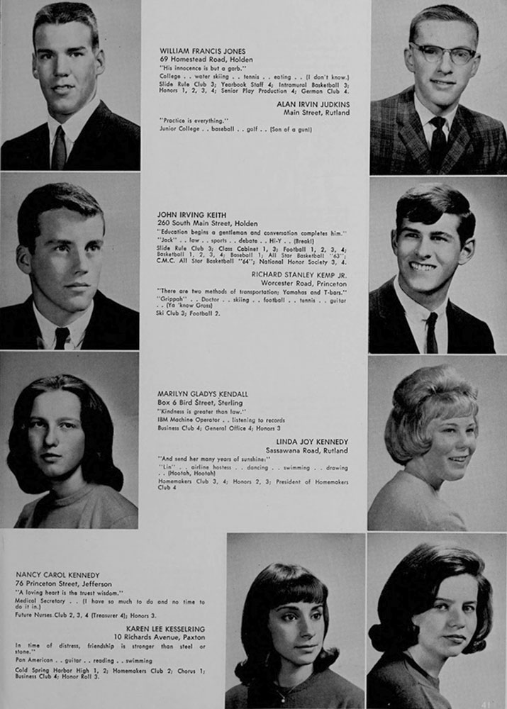 WRHS1965 yearbook page 41