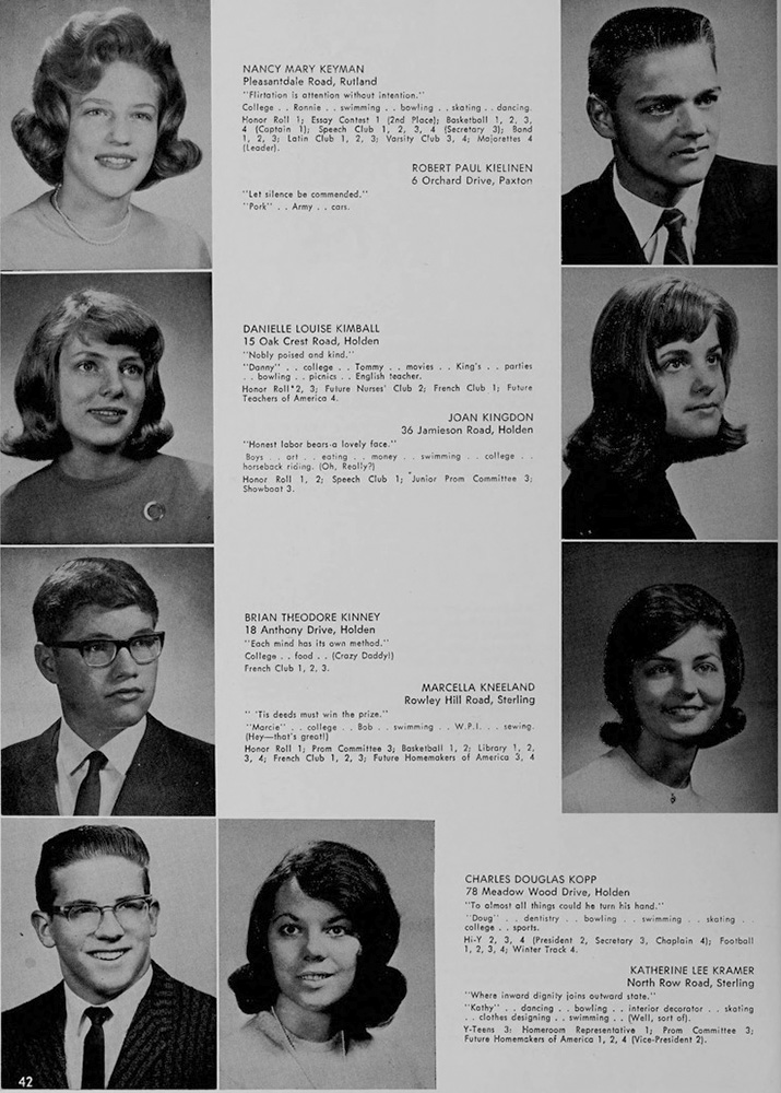 WRHS1965 yearbook page 42