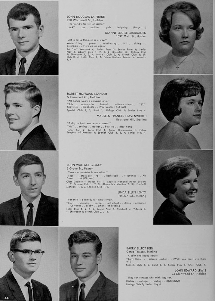 WRHS1965 yearbook page 44