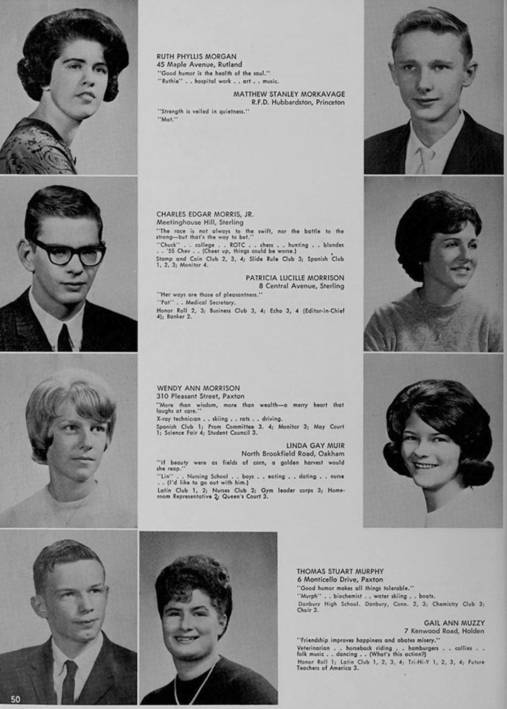 WRHS1965 yearbook page 50