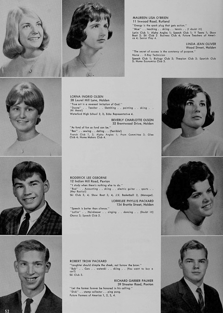 WRHS1965 yearbook page 52