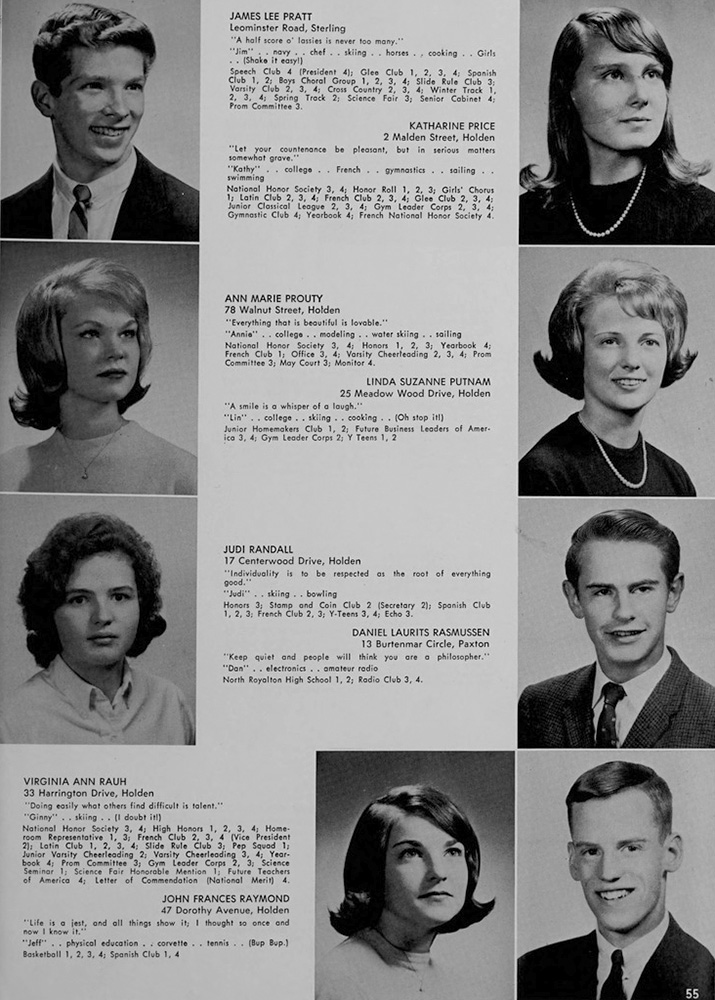WRHS1965 yearbook page 55