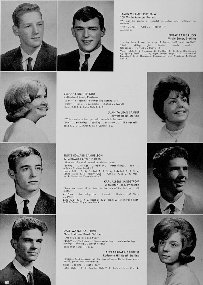 WRHS1965 yearbook page 58