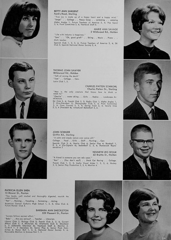 WRHS1965 yearbook page 59