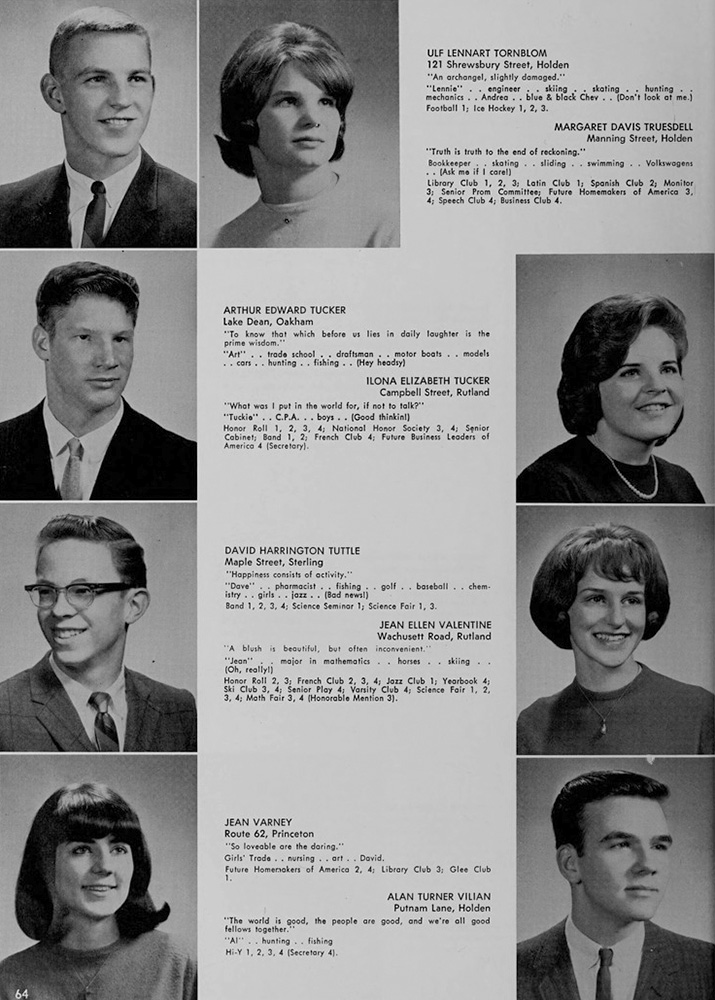 WRHS1965 yearbook page 64